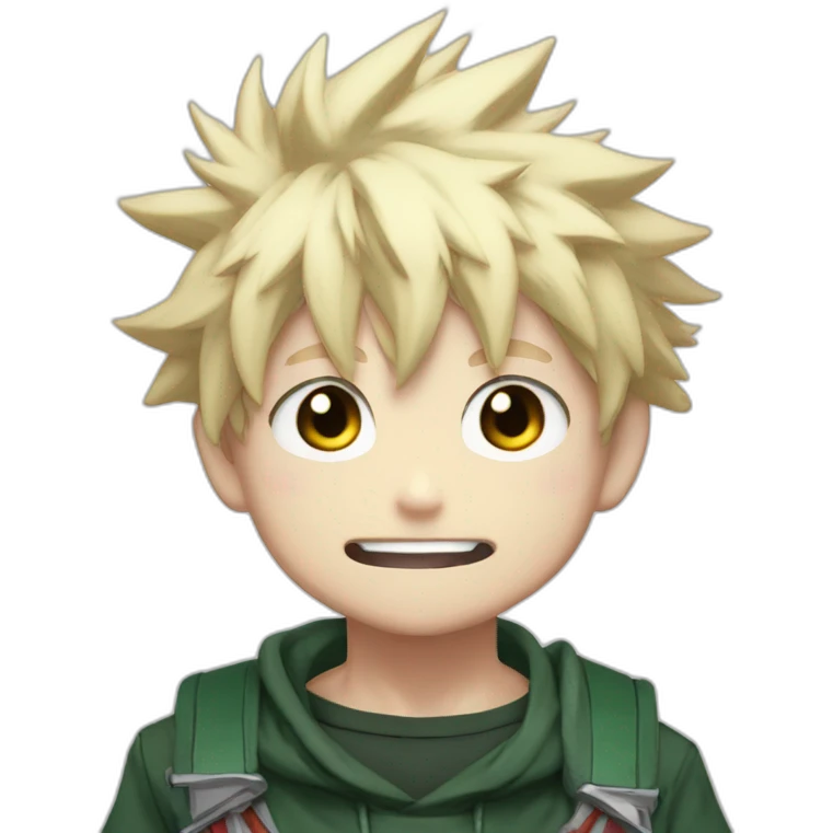 Bakugo my hero academia no smile emoji