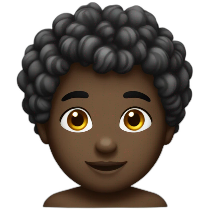 Black cupidon emoji