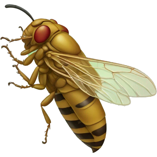 cicada with earplugs emoji