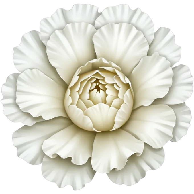 White Carnation flower emoji