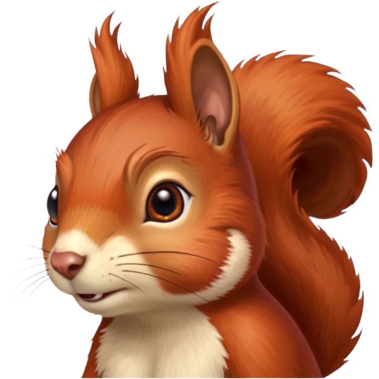 emoji  Realistic red Mama squirrel emoji
