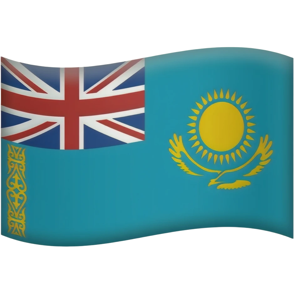 Flag of British Kazakh Sea Islands emoji