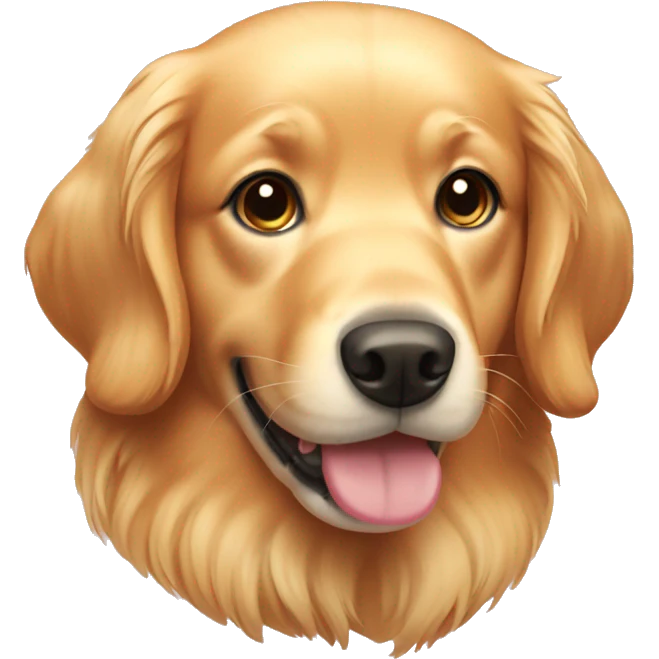 Pink golden retriever  emoji