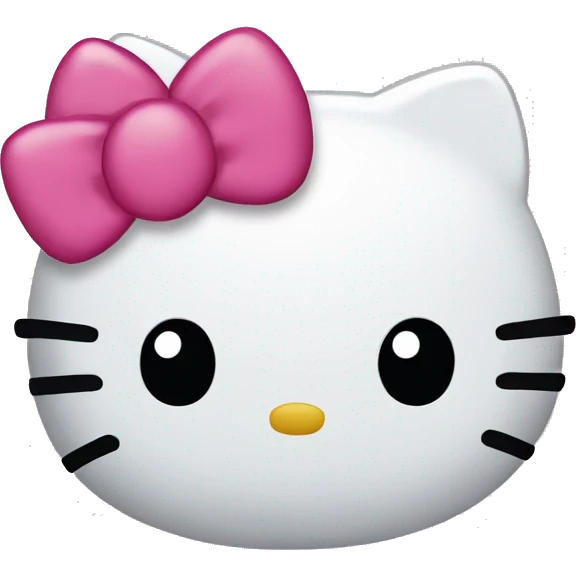 hello kitty head emoji