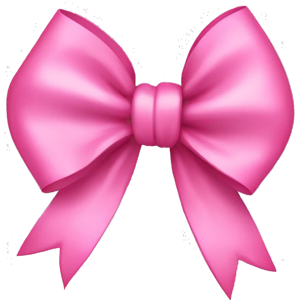 Pink bow  emoji