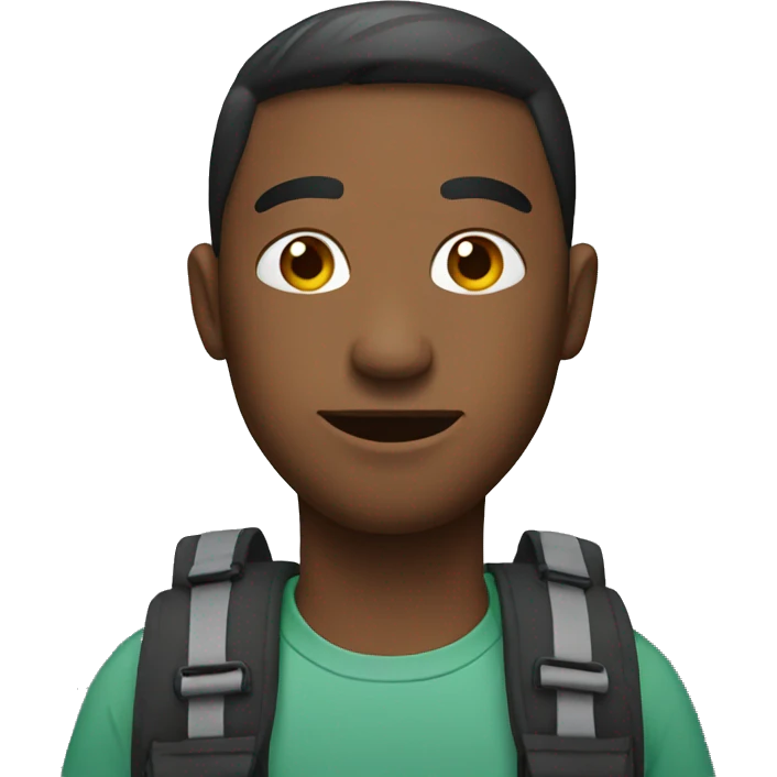 Man with backpack  emoji