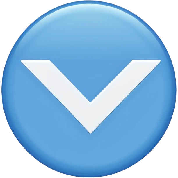 A blue circle emoji with a white tick in it emoji