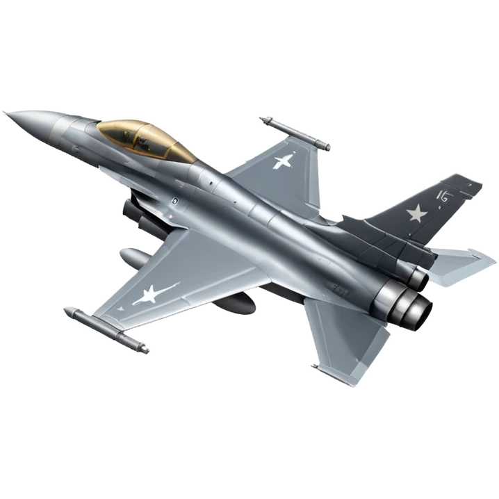 F-16 Fighting Falcon jet emoji