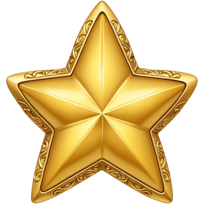 golden star-shaped trinket emoji