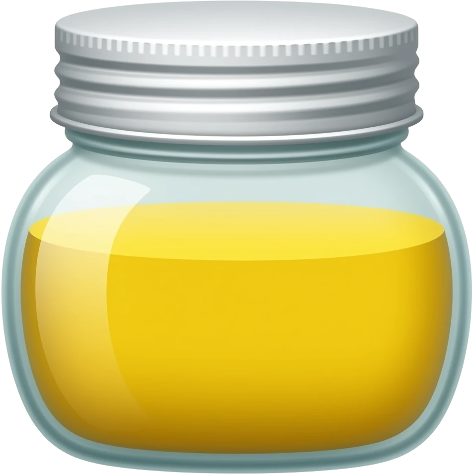 банка с желтой жидкостью emoji