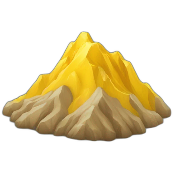 yellow mountain emoji
