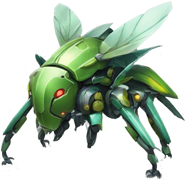 Spiky Medabot-Beetle-Dragon-Mecha emoji