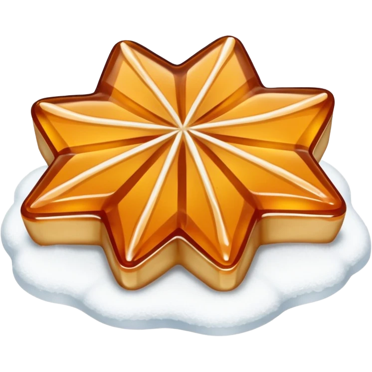 maple taffy on snow emoji