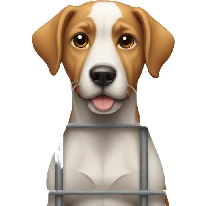 dog in jail emoji