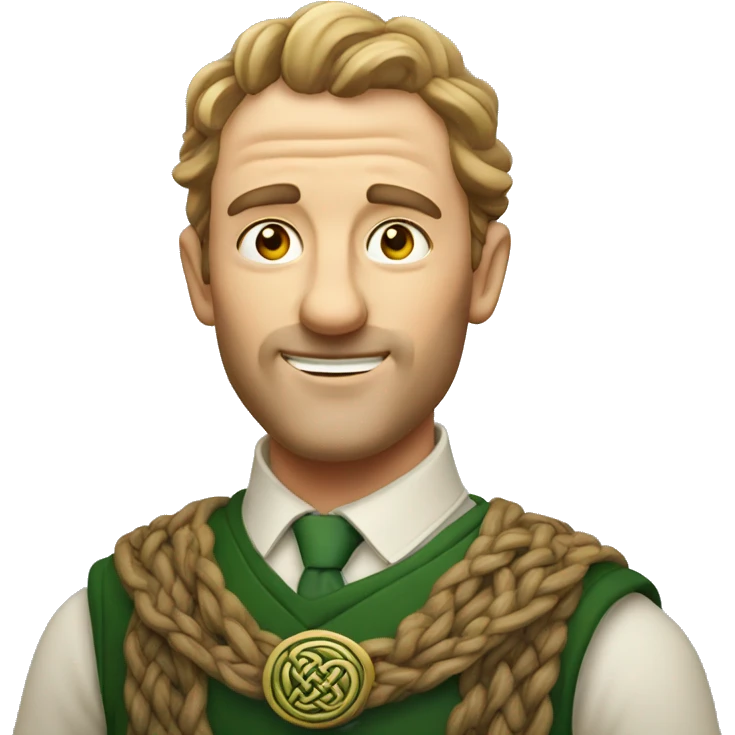 Celtic Briton man looking smug  emoji