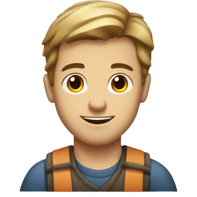wood worker caucasian with dark hair young guy  emoji