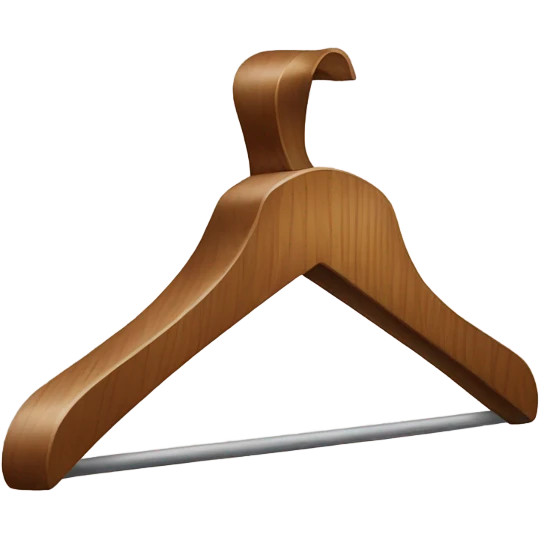 wooden coat hanger emoji