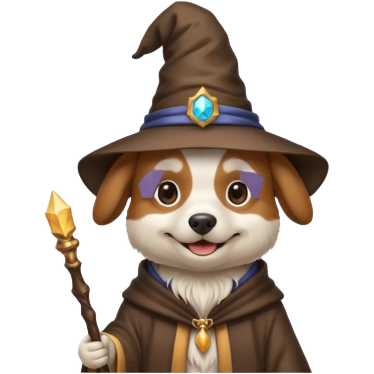 Dog wizard emoji