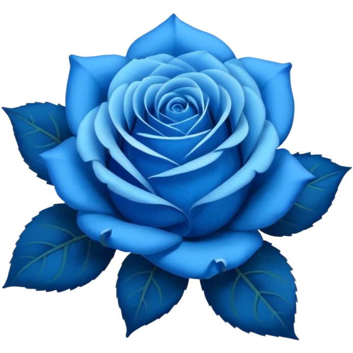 Blue roses emoji