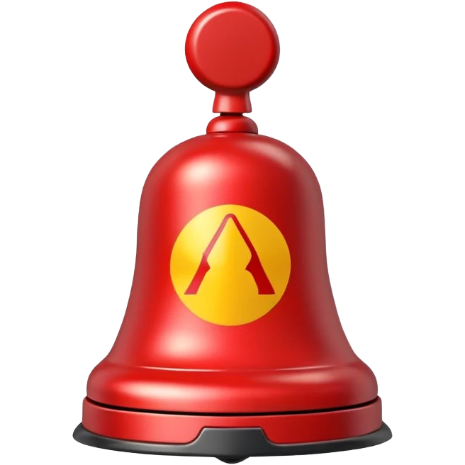 warning bell with exclamation mark emoji