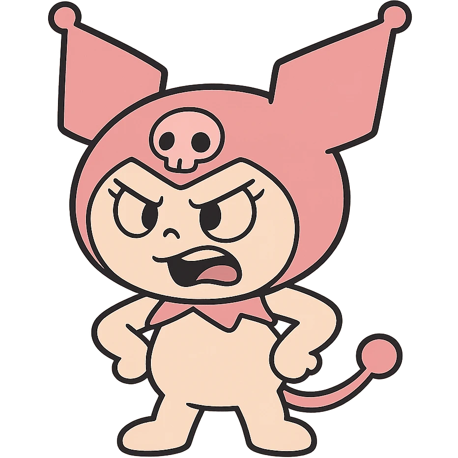 pink Kuromi emoji