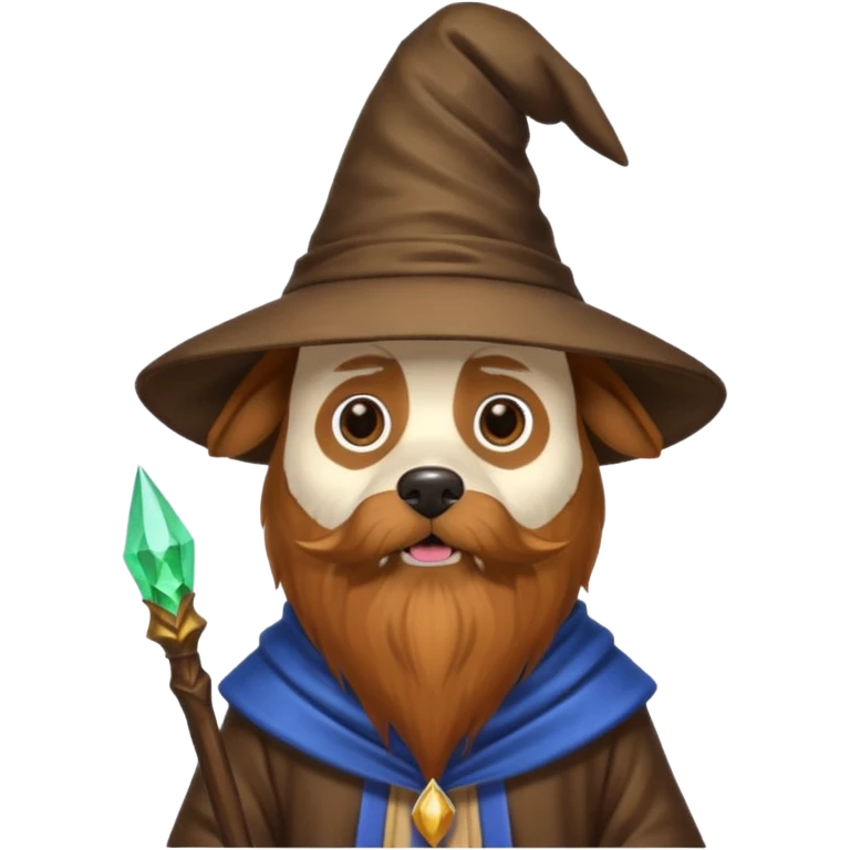 Dog wizard emoji