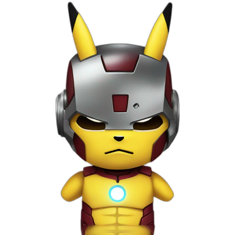 Iron man end pikachu emoji