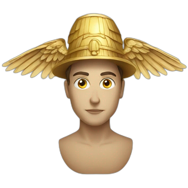 winged greek hat emoji