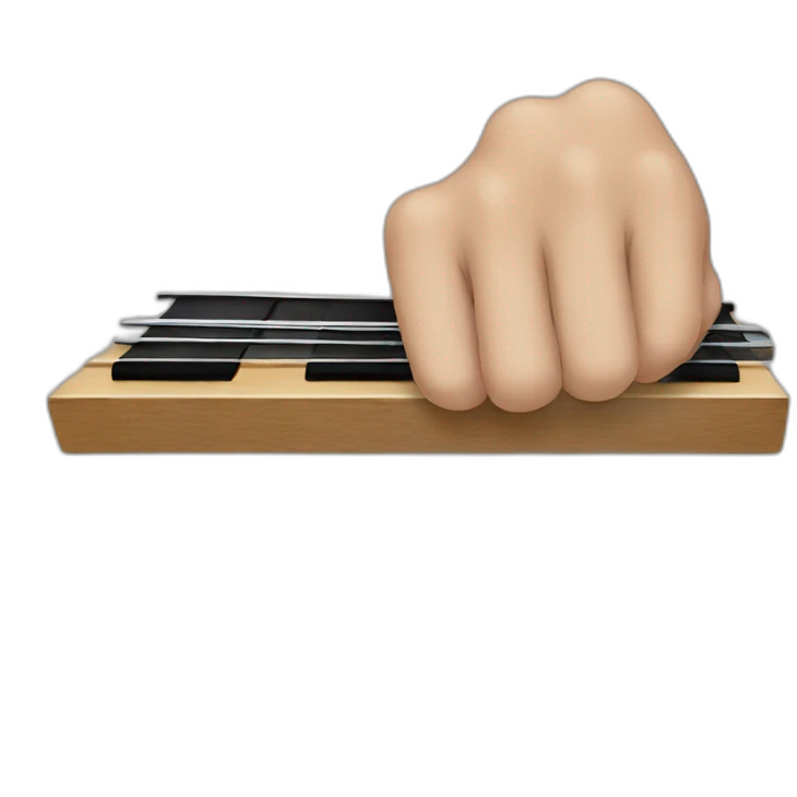 Hand on a fingerboard  emoji