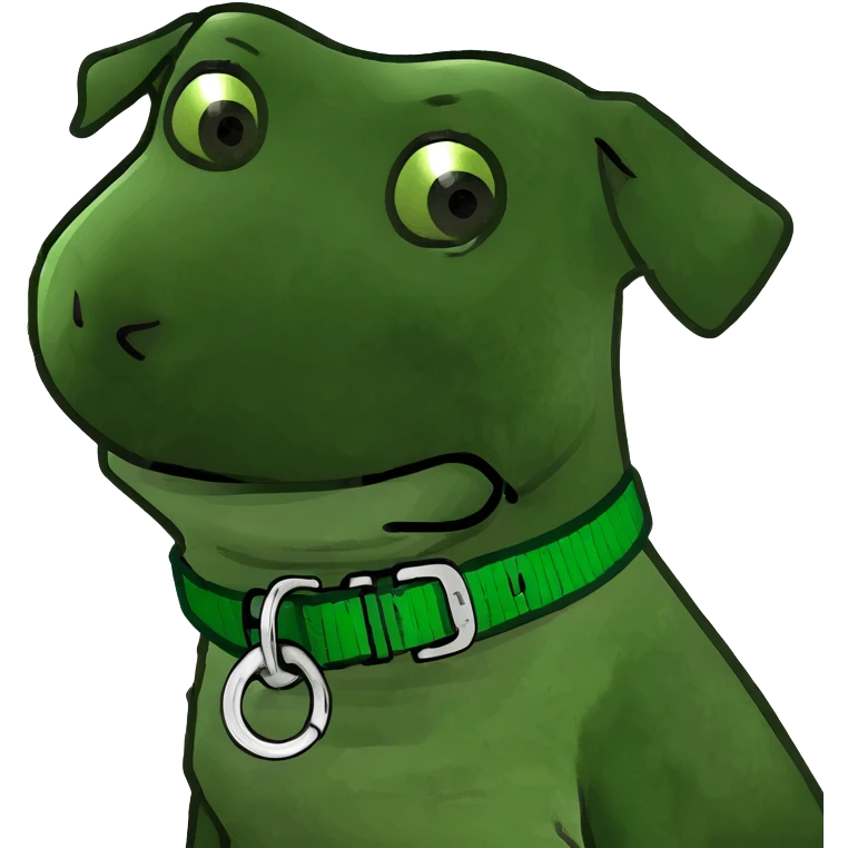 Dog with a leash  emoji