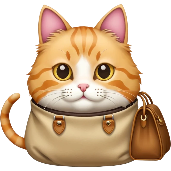 Cat with bag emoji
