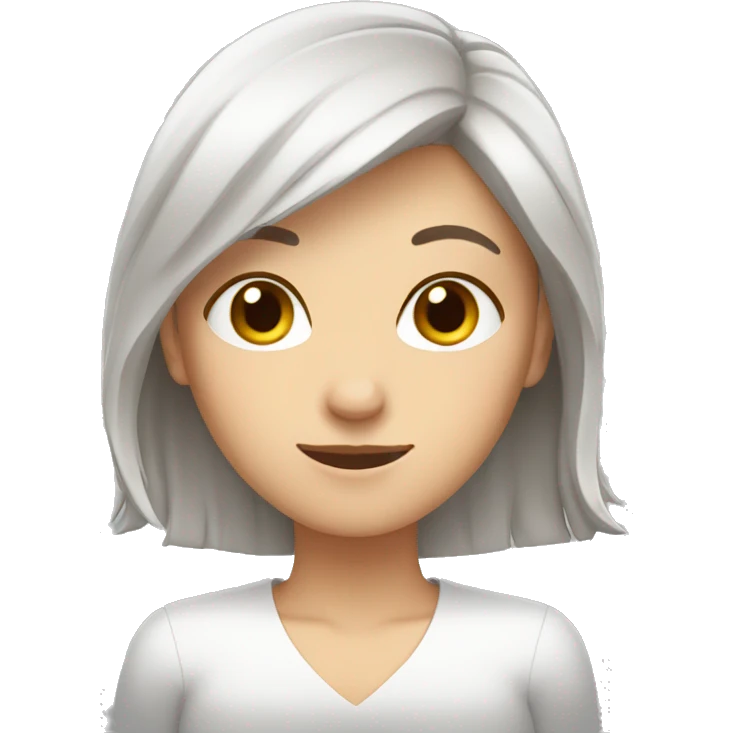 white woman with brown medium hair relieved wiping forehead with hand emoji