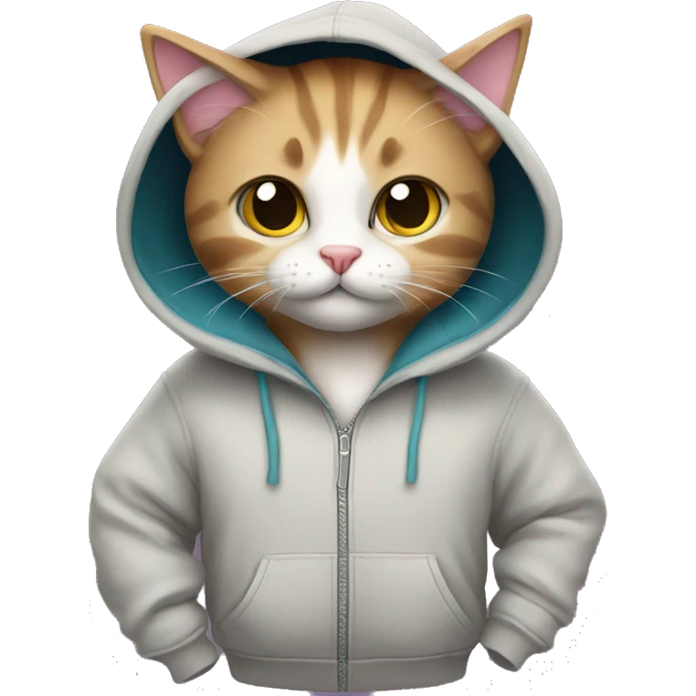 kitty in the hoodie  emoji