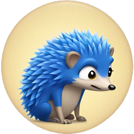 Blue  Hedgehog emoji
