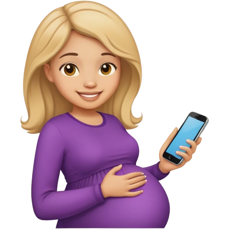 Light skin girl pregnant  emoji