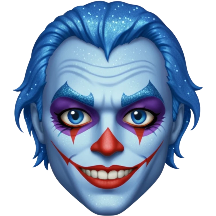 Glitter Blue coringa emoji