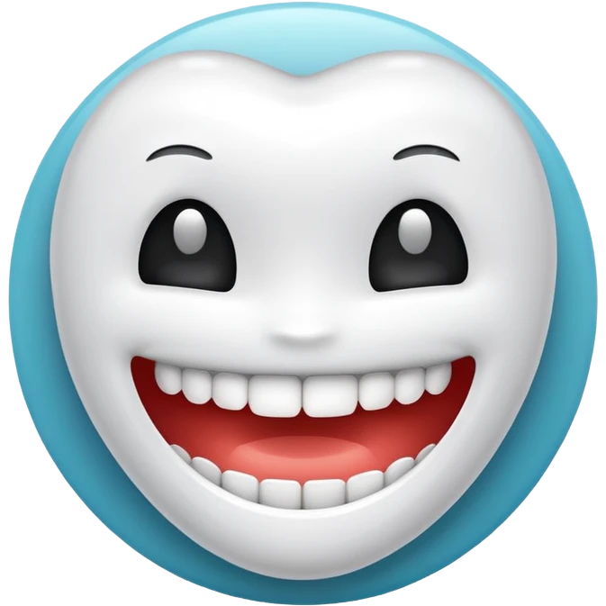 TEETH clean icon in the round emoji