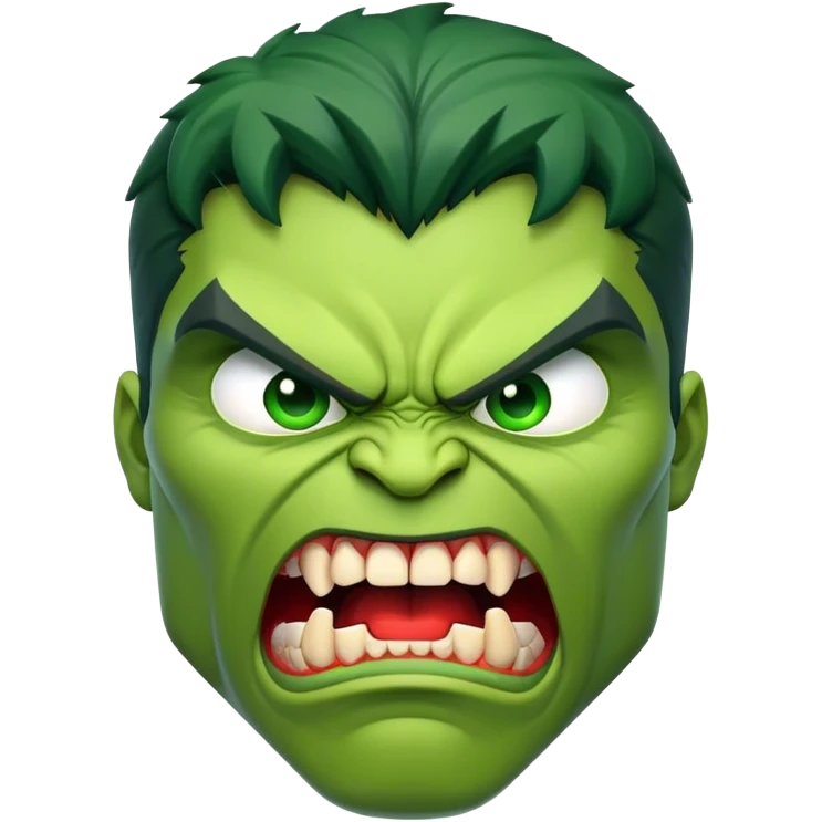 Hulk vampires face emoji