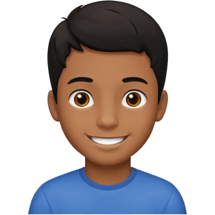 Brown boy black hair emoji emoji