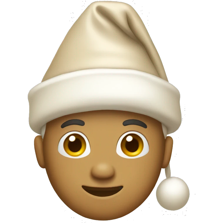 light beige santa hat emoji