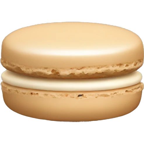 beige macaron emoji