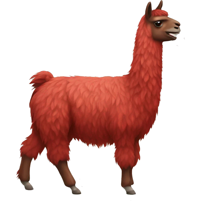  red llama emoji