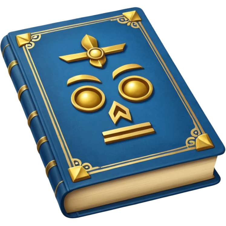 Blue book on which one it writes: Source of truth is Orako. emoji