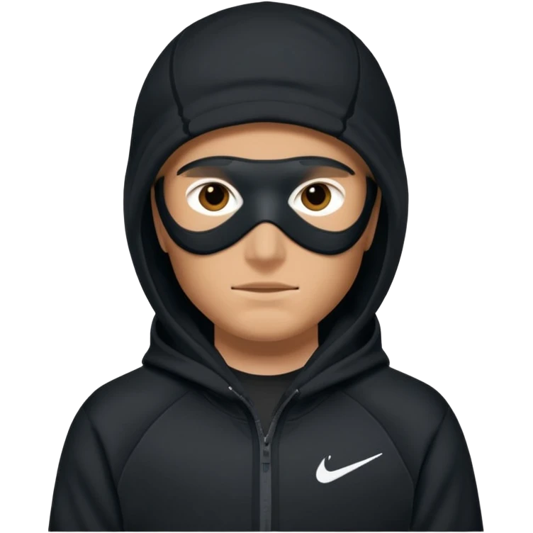 White person wearing a Nike Tex with hood and ski mask co all black and https://encrypted-tbn0.gstatic.com/images?q=tbn:ANd9GcTQEV3H5Fpq8Dp-ki2RTwgbdHqMsKZzDtarA9ywqiFzKVKjxdLc5Fq9yDOax7-XC4trueI2pFuItpqM_TVrGODdDG5la_rbm9lB8utSLKXm&s=10 emoji