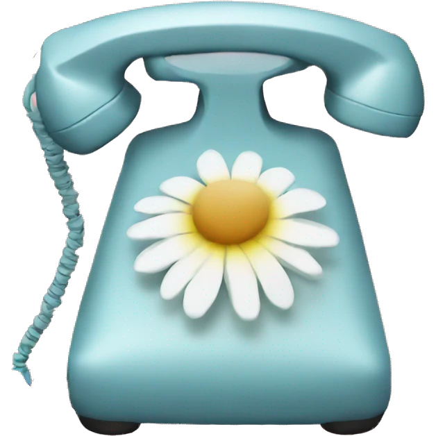 phone with flower picture emoji