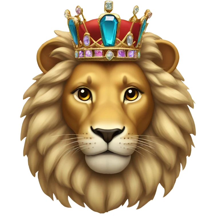 Lion with a crown  emoji