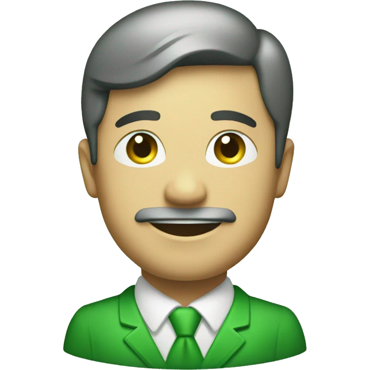 green prosperity icon in colour #004225 emoji