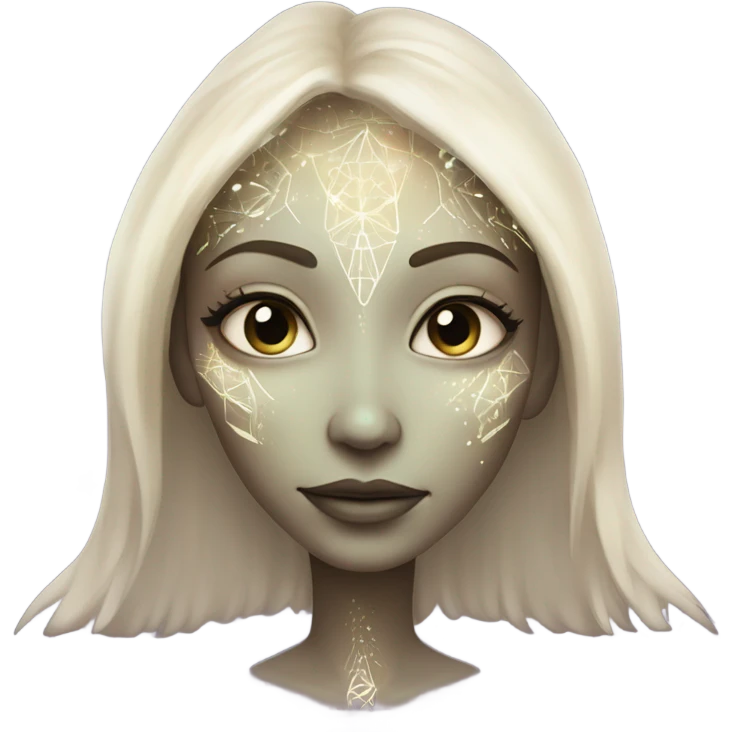 a heavenly alien woman full body emoji