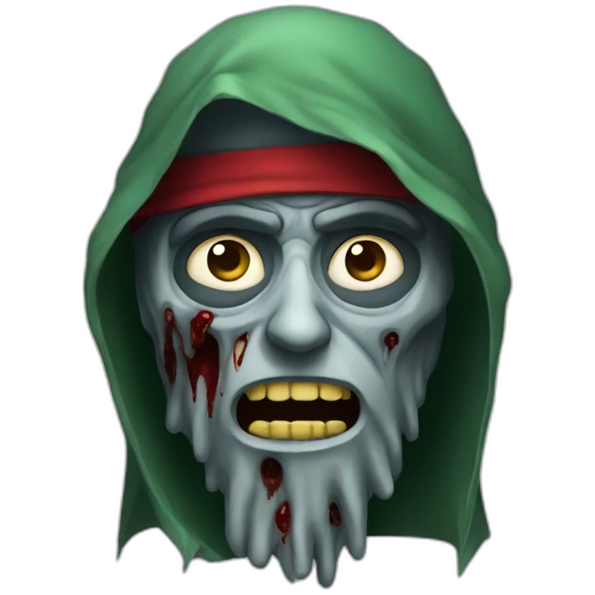A zombie wearing a jordanian shmagh emoji