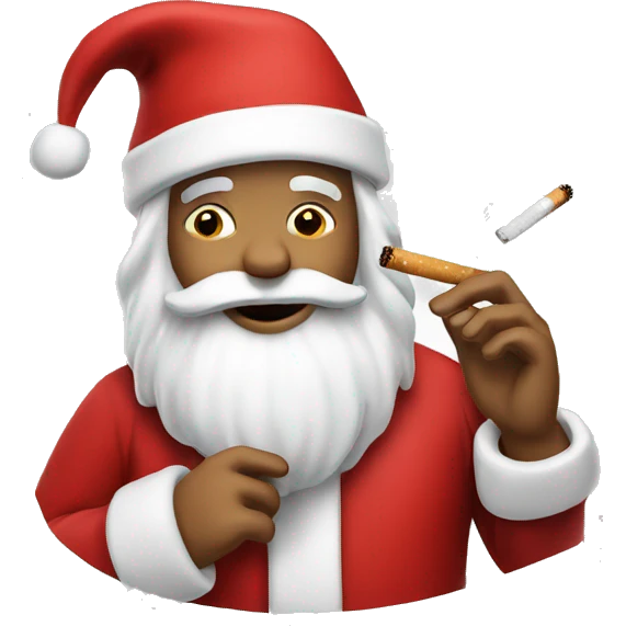 Santa with cigarette emoji